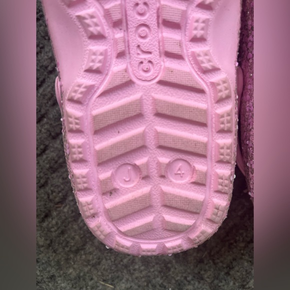 Crocs Fur Lined Girls J6 Slip On Comfort Warm Fuzzy Cozy Pink Cottagecore - Picture 7 of 13